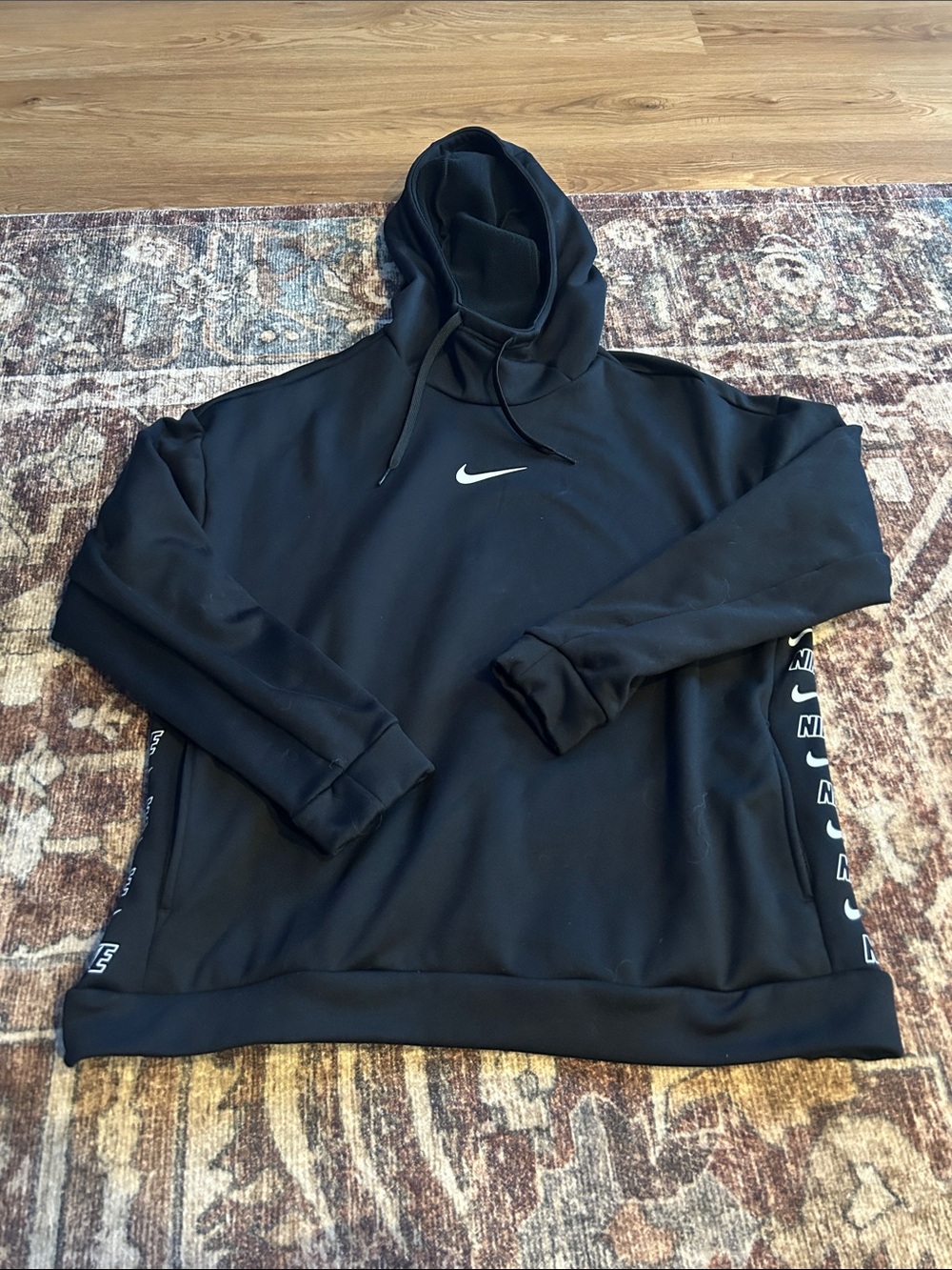 Nike Black Thermal Hoodie with Mock Neck